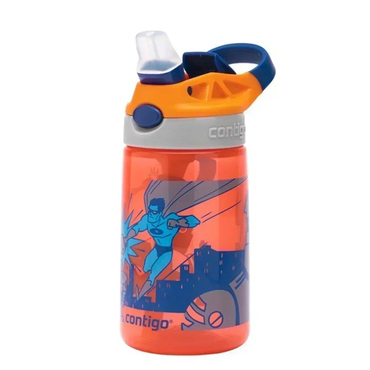Contigo Gizmo Flip Süper Kahraman Tritan Çocuk Suluğu 420ML Turuncu