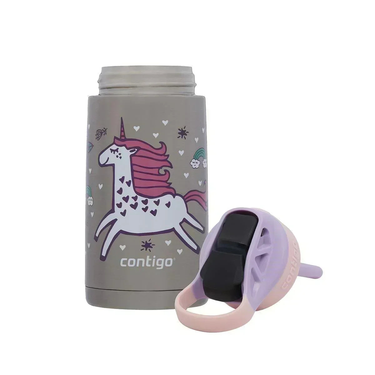 Contigo Gizmo Unicorn Çelik Çocuk Suluğu 380ML Pembe