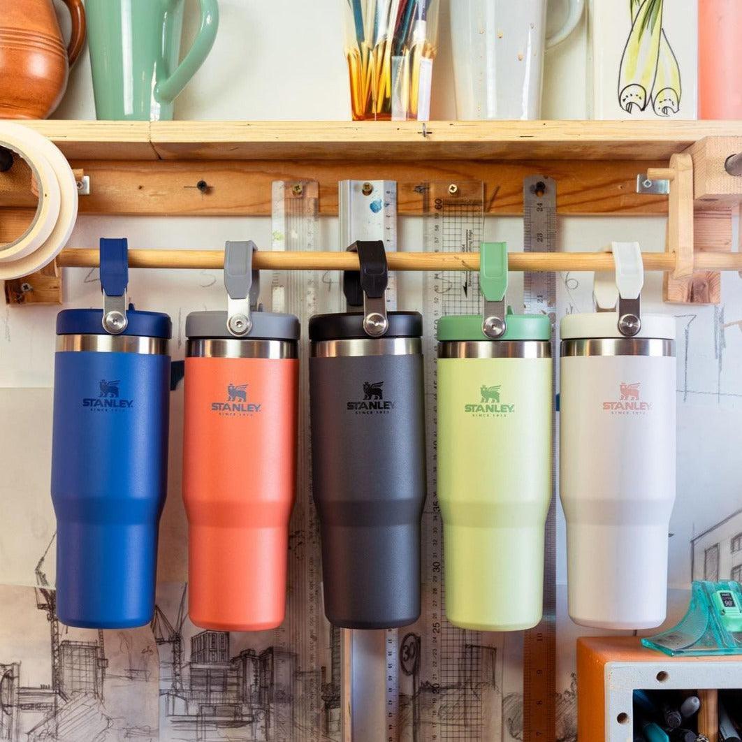Stanley The Iceflow Flip Straw Tumbler Pipetli Termos Açık Mercan 30 OZ - 0.88L