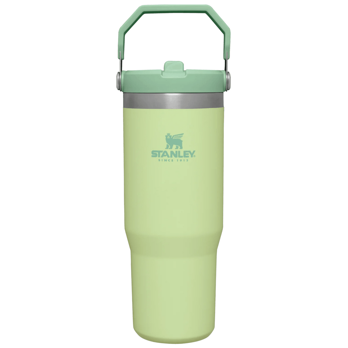 Stanley The Iceflow Flip Straw Tumbler Pipetli Termos Citron Açık Yeşil 30 OZ - 0.88L