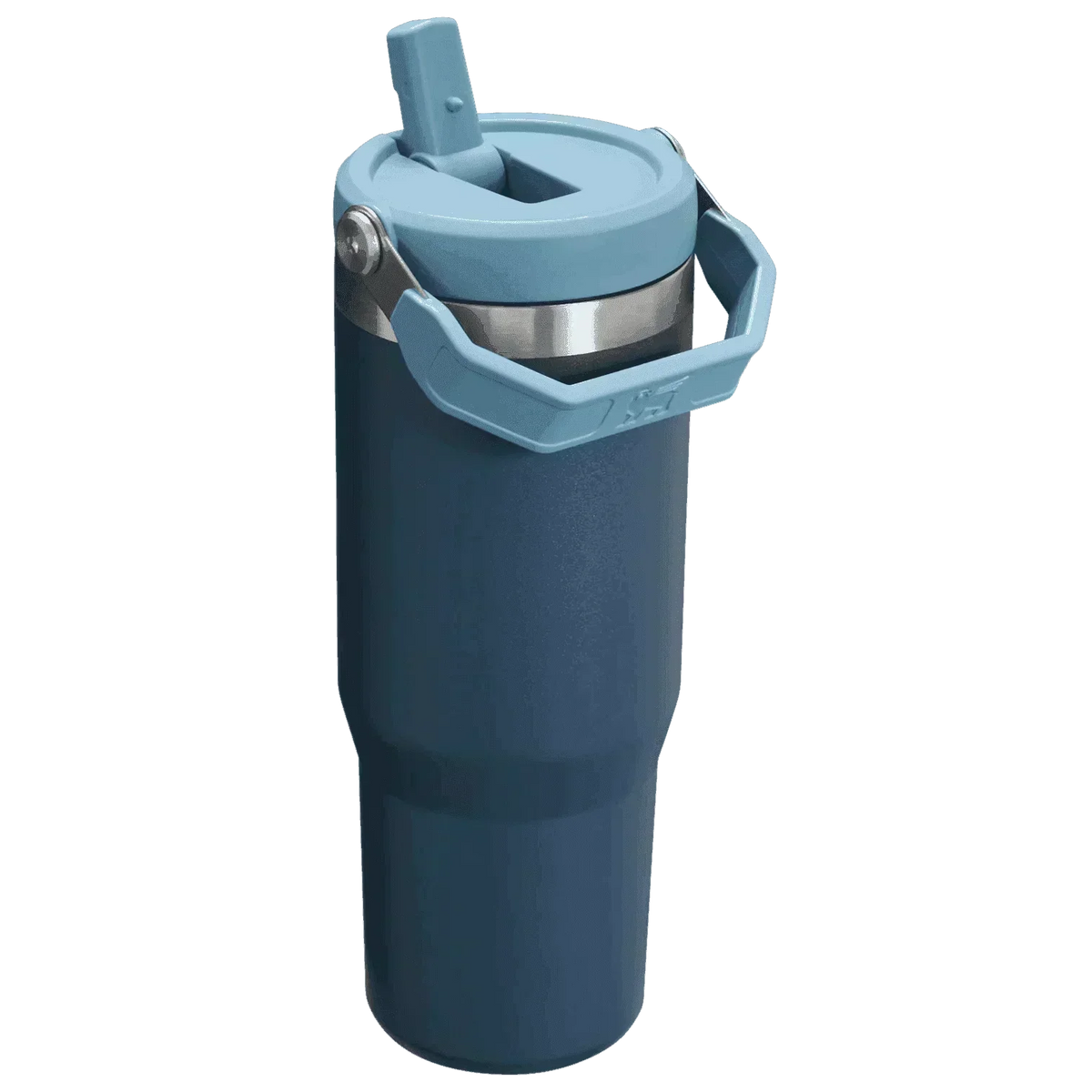 Stanley The Iceflow Flip Straw Tumbler Pipetli Termos Navy 30 OZ - 0.88L