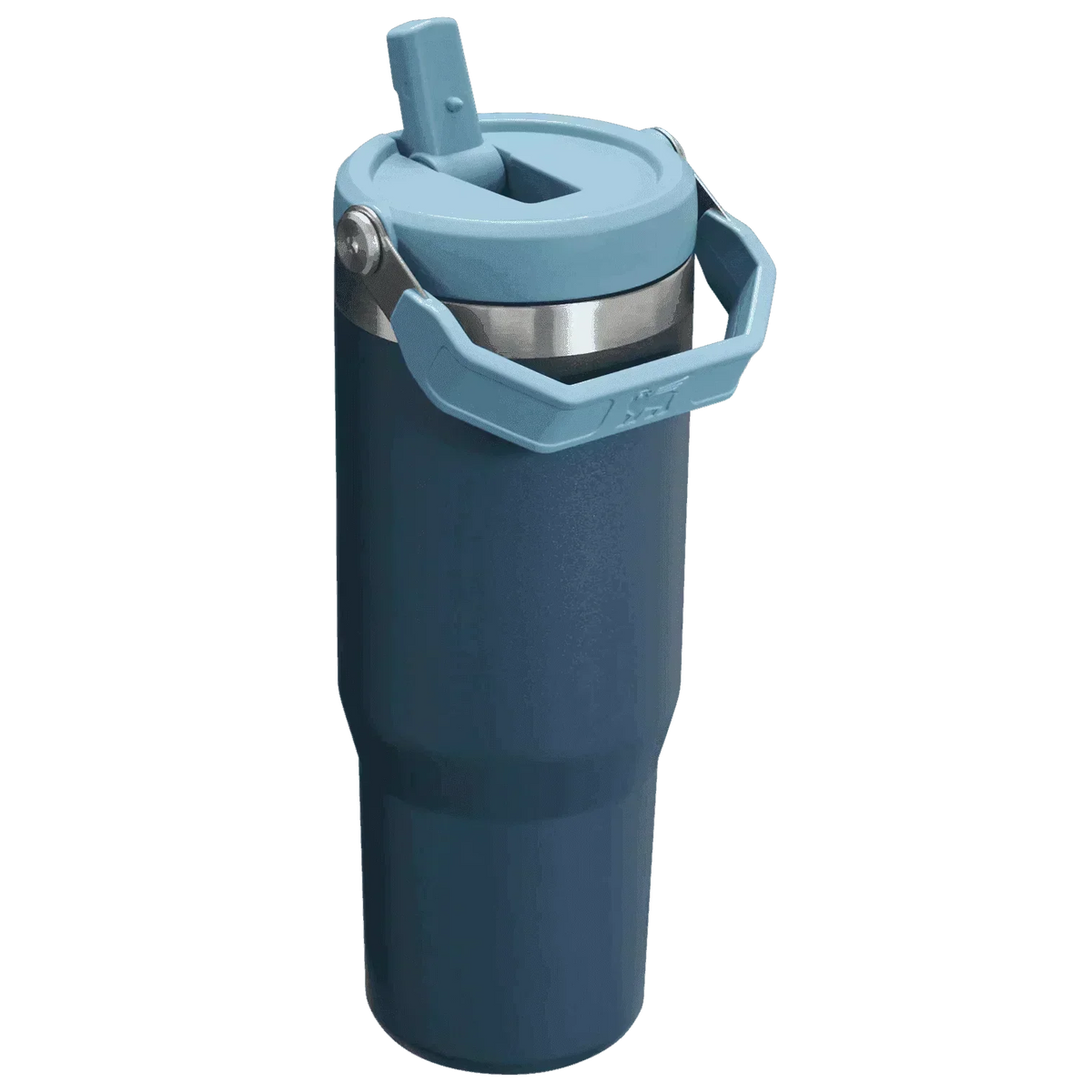Stanley The Iceflow Flip Straw Tumbler Pipetli Termos Navy 30 OZ - 0.88L