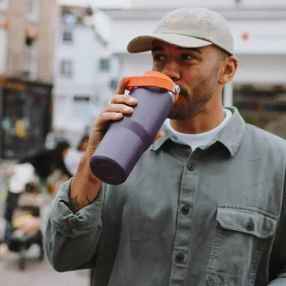 Stanley The Iceflow Flip Straw Tumbler Pipetli Termos Plum 30 OZ - 0.88L