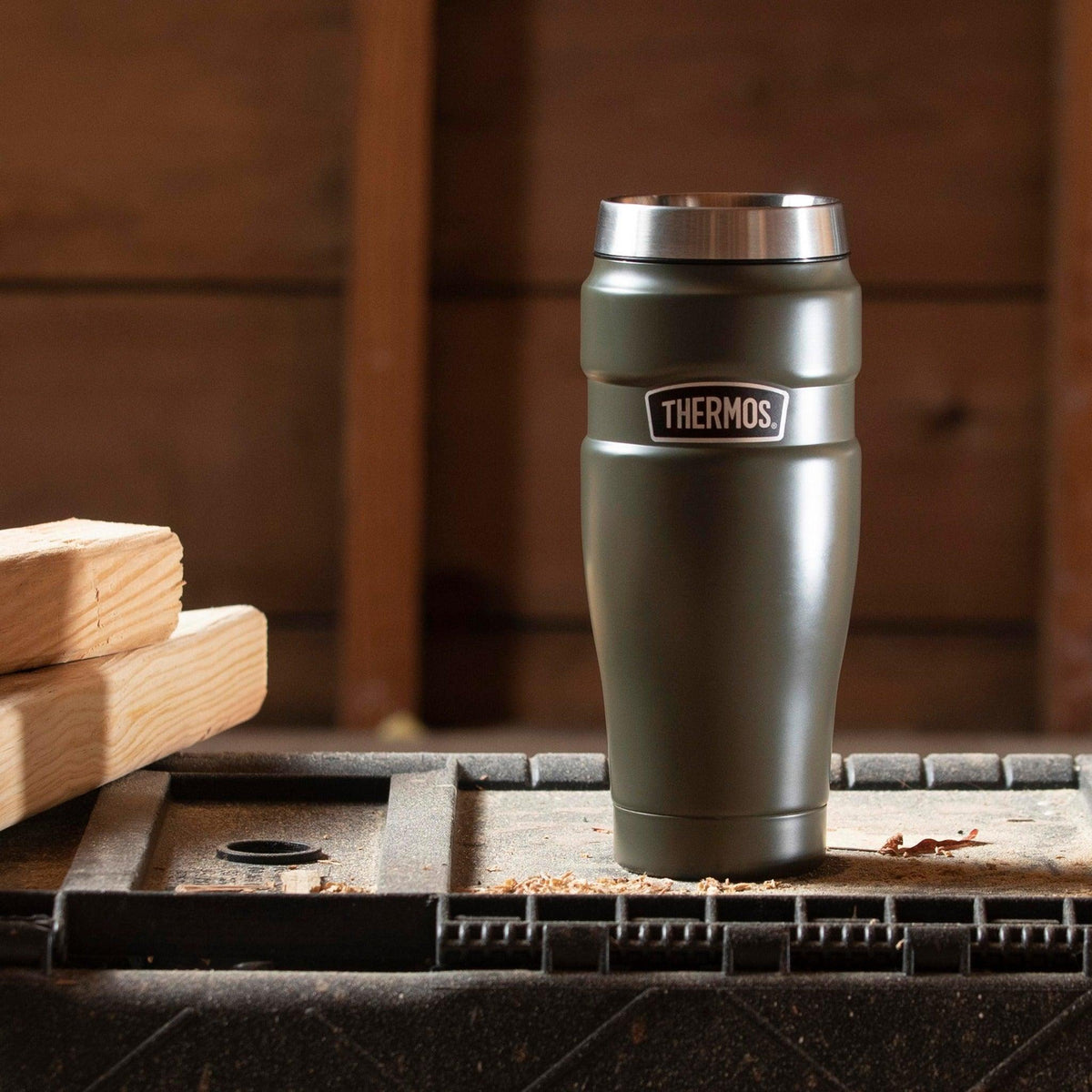 Thermos Çelik Mug Termos Haki 0.47 L