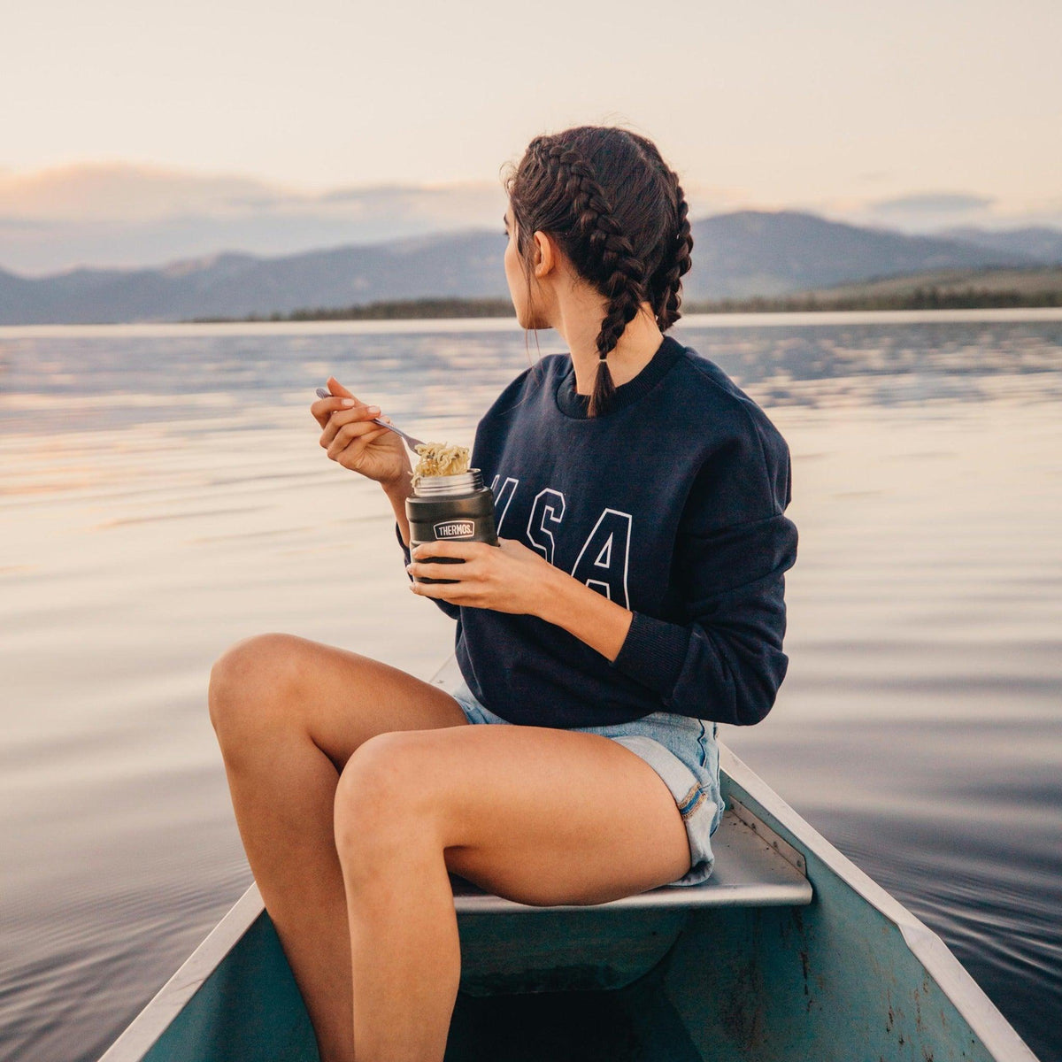 Thermos Çelik Yemek Termosu Lacivert 0.47 L