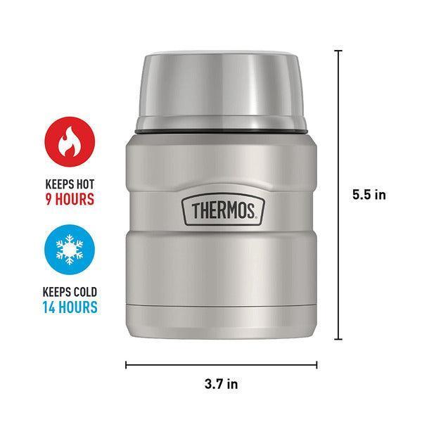Thermos Çelik Yemek Termosu Mat Gümüş 0.47 L