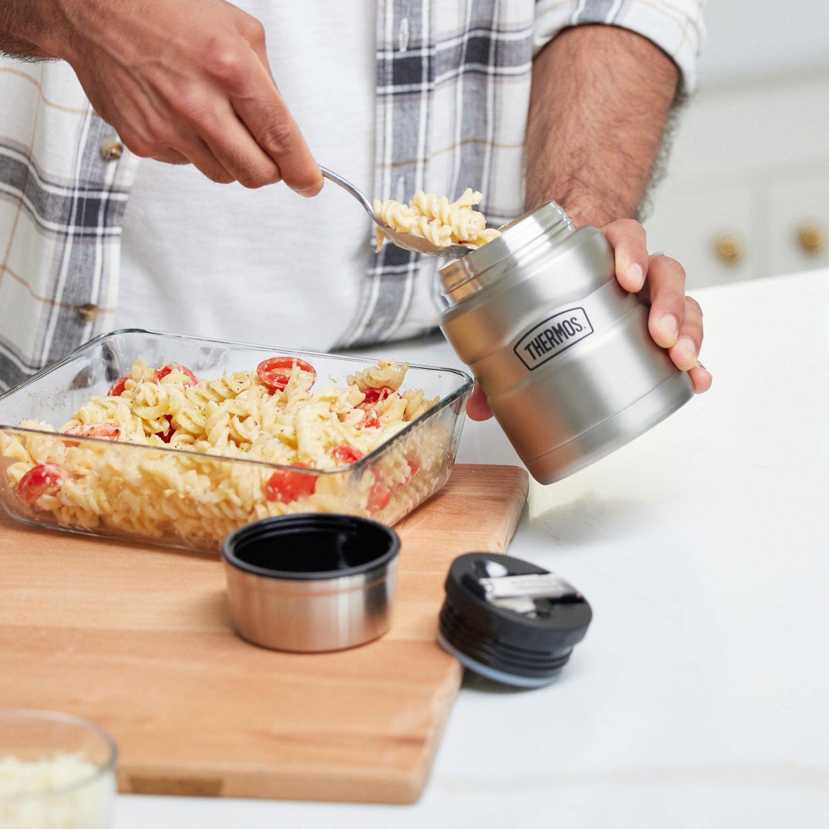 Thermos Çelik Yemek Termosu Mat Gümüş 0.47 L