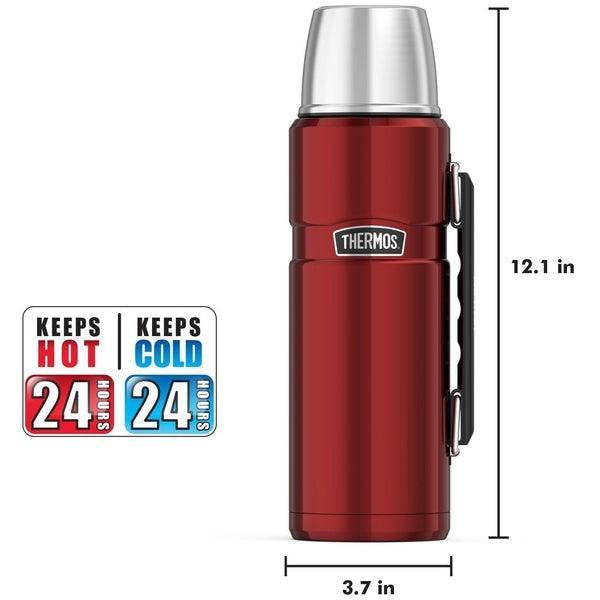 Thermos Paslanmaz Çelik Termos Mat Siyah 1.2 L