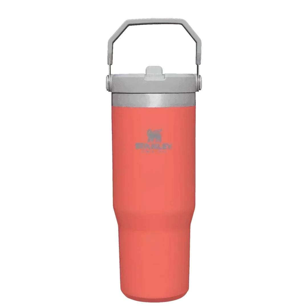 Stanley The Iceflow Flip Straw Tumbler Pipetli Termos Açık Mercan 30 OZ - 0.88L