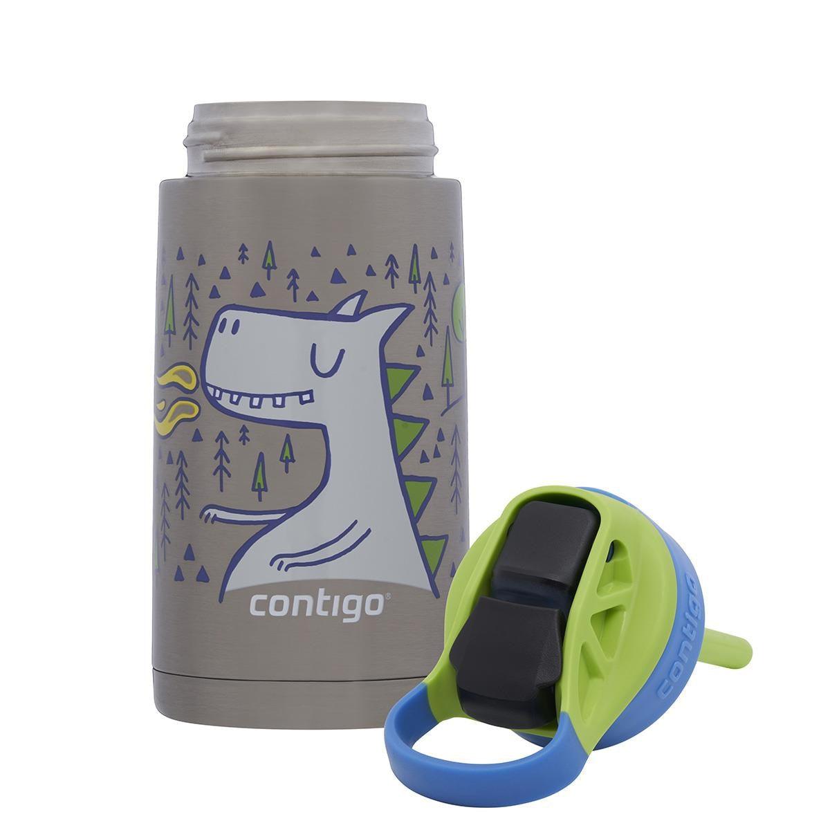 Contigo Gizmo Dragon Çelik Çocuk Suluğu 420ML Ejderha Desenli