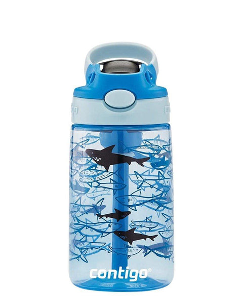 Contigo Gizmo Flip Pro Sharks Tritan Çocuk Suluğu 420ML Açık Mavi