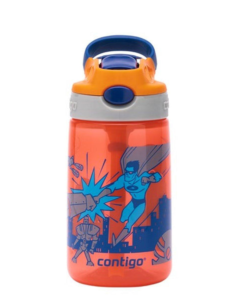 Contigo Gizmo Flip Süper Kahraman  Tritan Çocuk Suluğu 420ML Turuncu