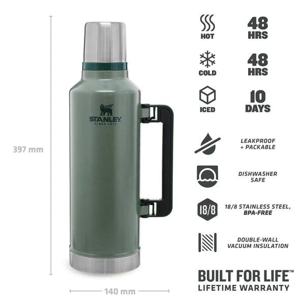 Stanley Classic Legendary Bottle Yeşil 2.3 L